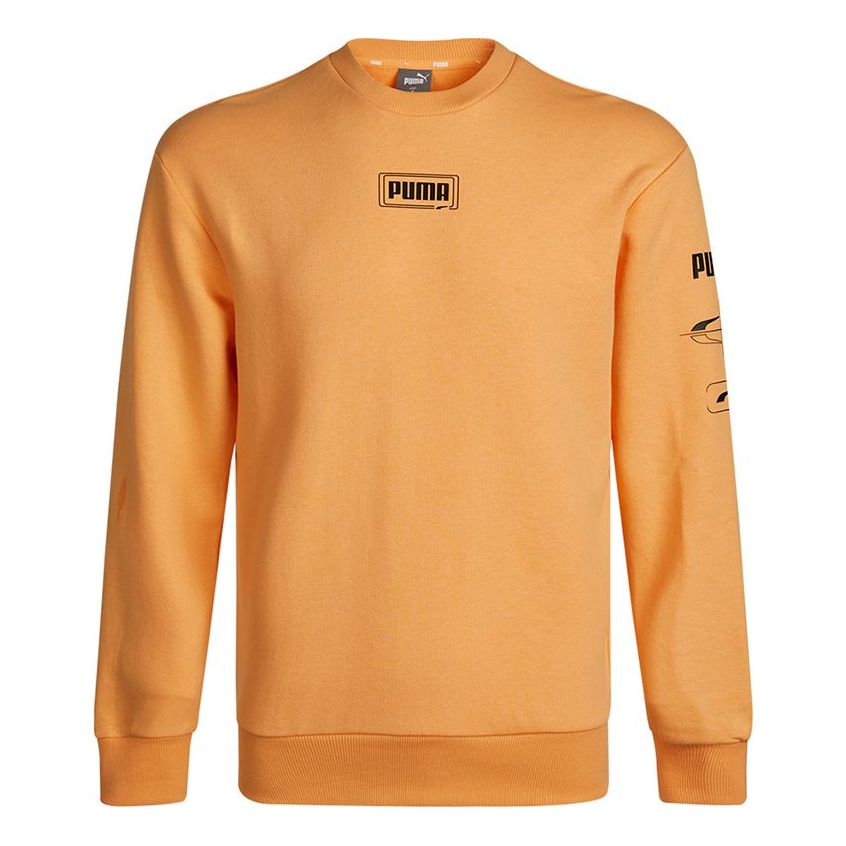PUMA Rebel Crew Long Sleeve Sweater 'Orange Black' 531293-36