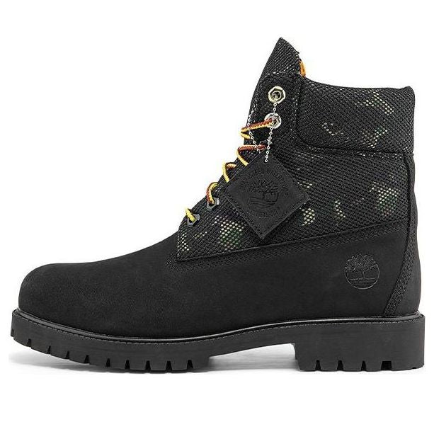 Timberland Heritage 6 Inch Boot 'Black Nubuck with Camo' A2KK9W