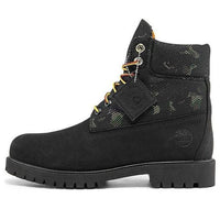 Timberland Heritage 6 Inch Boot 'Black Nubuck with Camo' A2KK9W
