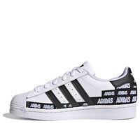 (GS) adidas Superstar J 'Wordmark Heel Stripe - Cloud White' FX5871