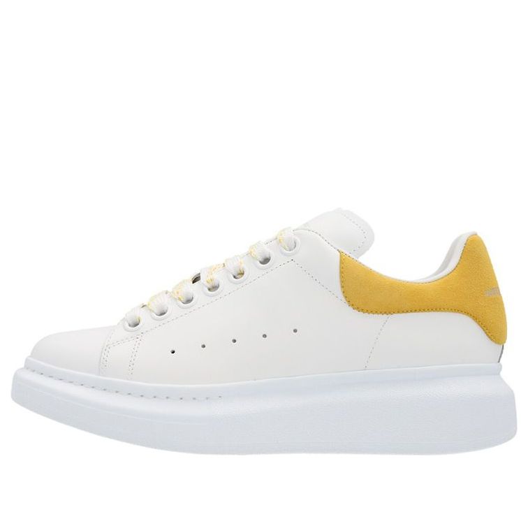(WMNS) Alexander McQueen Oversized Shoes 'White Yellow' 719412WHGP79429