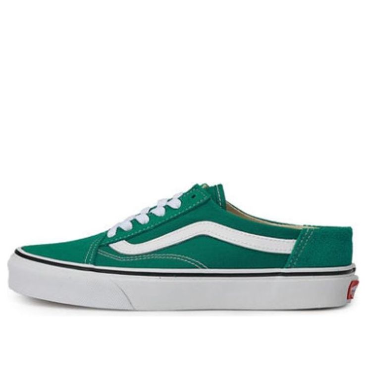 Vans Old Skool Mule Retro Low Tops Casual Skateboarding Shoes Unisex Green VN0A3MUS06A