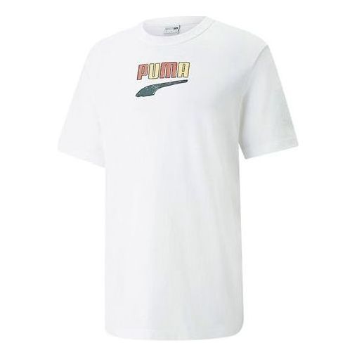 PUMA Downtown Logo Tee 'White' 535359-02