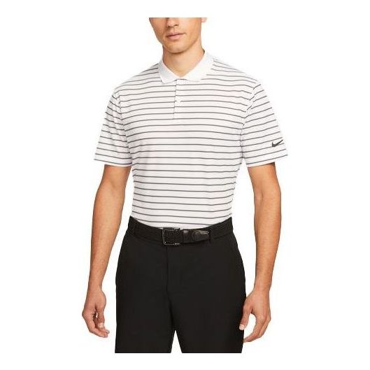 Nike Dri-Fit Golf Polo Shirt 'White Grey Black' DH0836-100