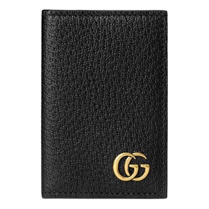 Gucci GG Marmont Card Case 'Black Gold' 547075-DJ20T-1000