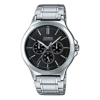 CASIO Waterproof Stainless Steel Men Mens Black Analog MTP-V300D-1A