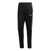 adidas Three-Striped Recreational Training Running Trousers Men's Black DY3133