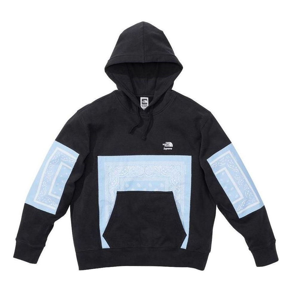 Supreme x The North Face Bandana Hooded Sweatshirt 'Black Teal' SUP-SS22-449