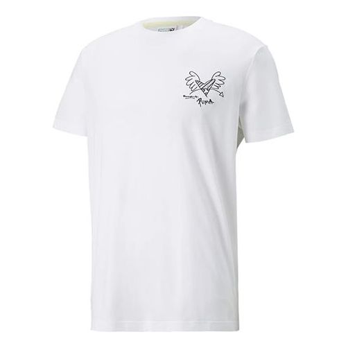 PUMA x Britto T-Shirt 'White Black' 532234-02