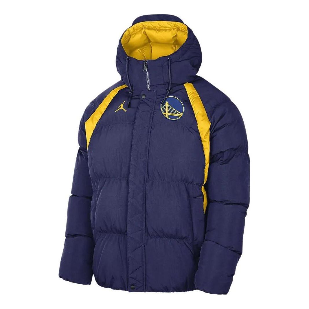 Air Jordan Golden State Warrirors Courtside Statement Edition Jacket 'Blue Yellow' DN9773-421