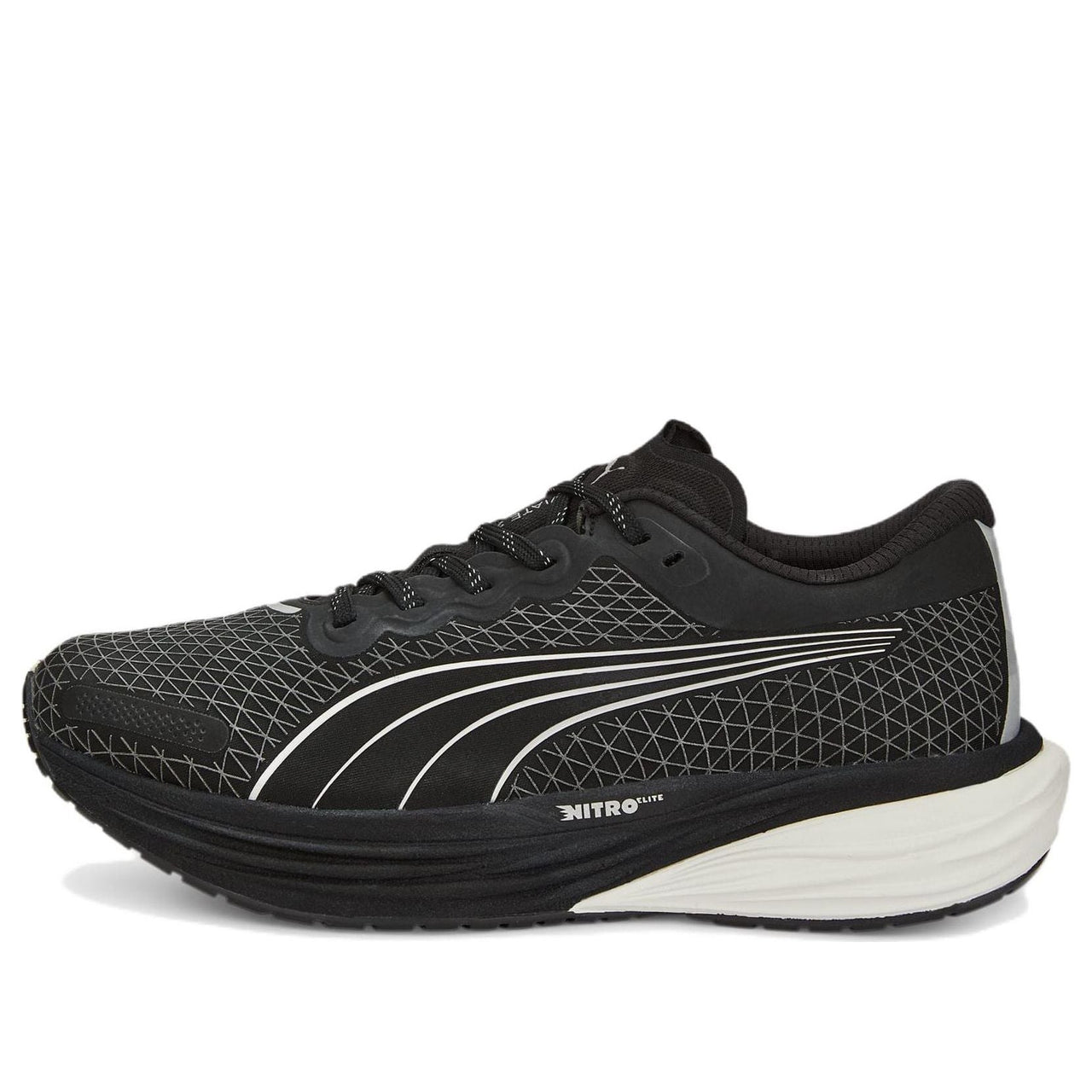 (WMNS) PUMA Deviate Nitro 2 WTR 'Black Metallic Silver' 376857-01