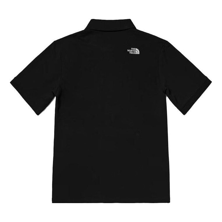 THE NORTH FACE Tonal Logo Pique Polo Shirt 'Black' NFOA7WE8-JK3
