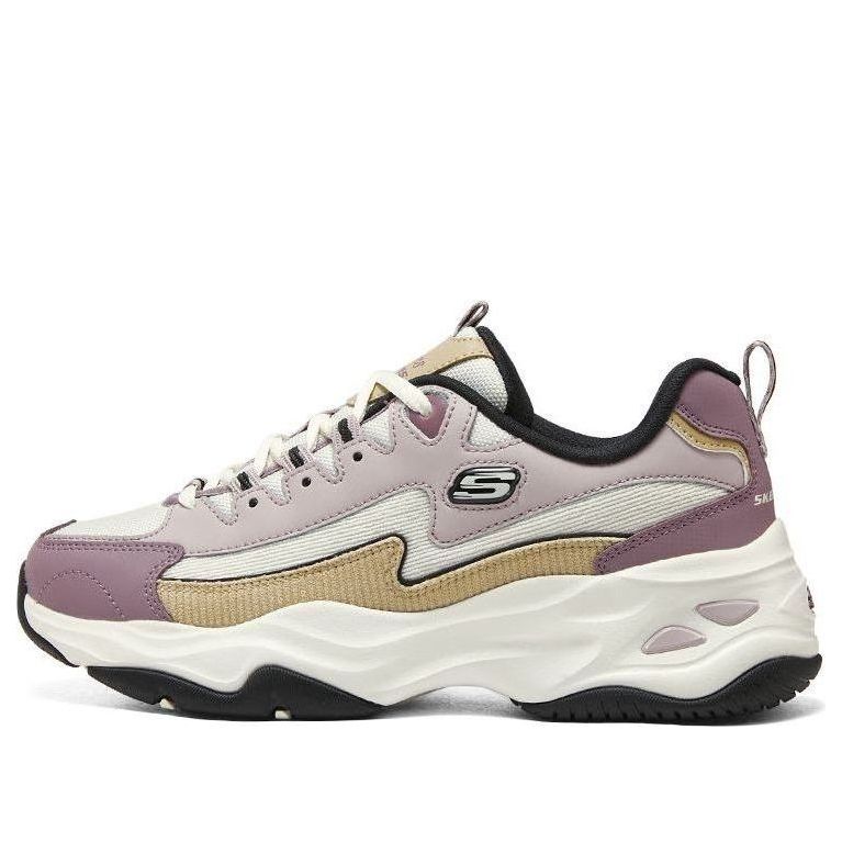 (WMNS) Skechers DLITES 1.0 'Mauve Yellow White' 896282-MVNT
