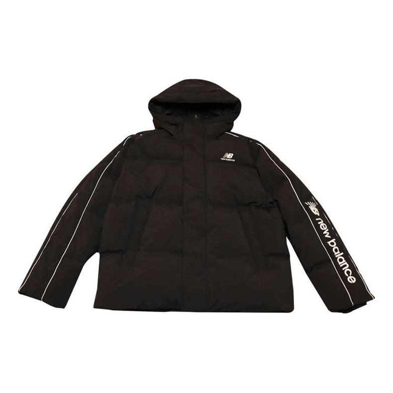 New Balance Casual Hooded Puffer Jacket 'Black' NPA4E111-BK