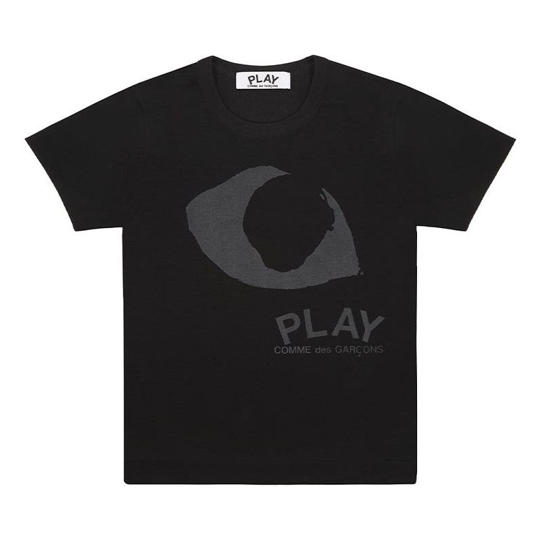 COMME des GARCONS PLAY Big Eye Logo Tee 'Black Black' AZ-T191-051-1