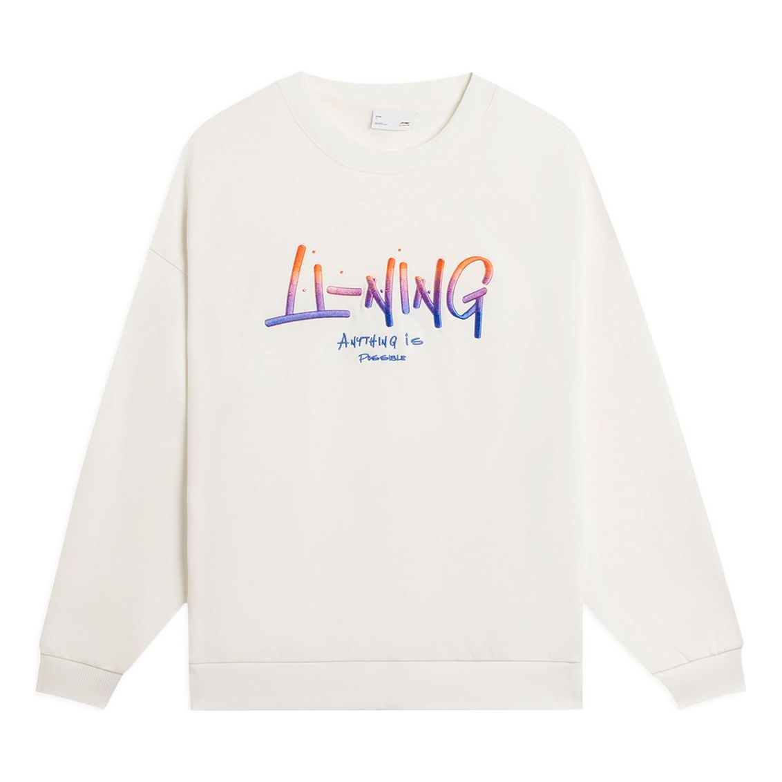 Li-Ning Anything Is Possible Graphic Sweatshirt 'Creamy White' AWDSF75-8