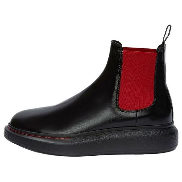 Alexander McQueen Hybrid Chelsea Boot 'Black Red' 586198WHX521066