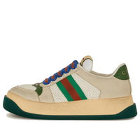 Gucci Screener GG Leather Sneakers 'Beige Green Blue' 756465-0YIA0-9547
