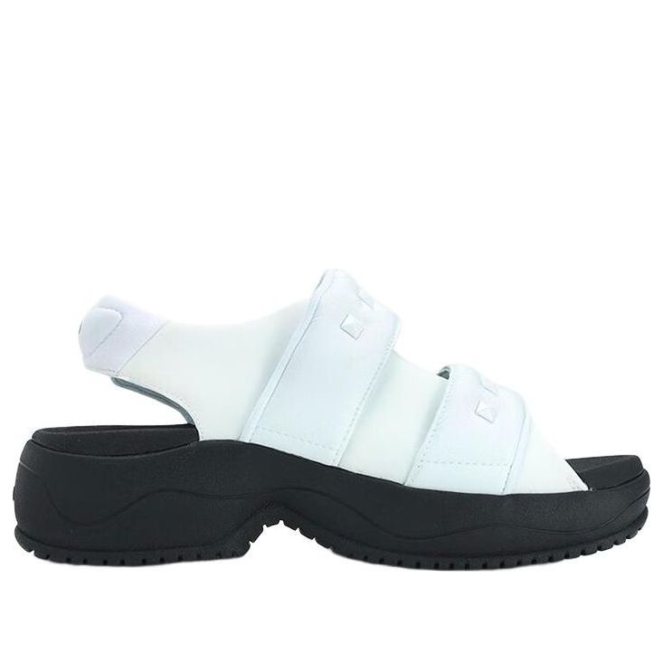 (WMNS) FILA Puff Sandals 'White Black' F12W321401FWA