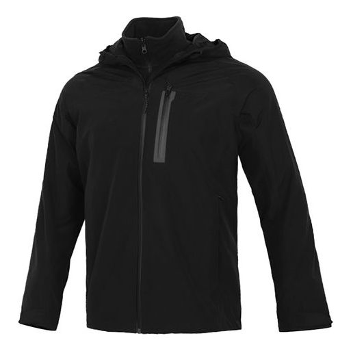 adidas 3 in 1 Wp Jkt Outdoor Sports Hooded Jacket Black GF0019
