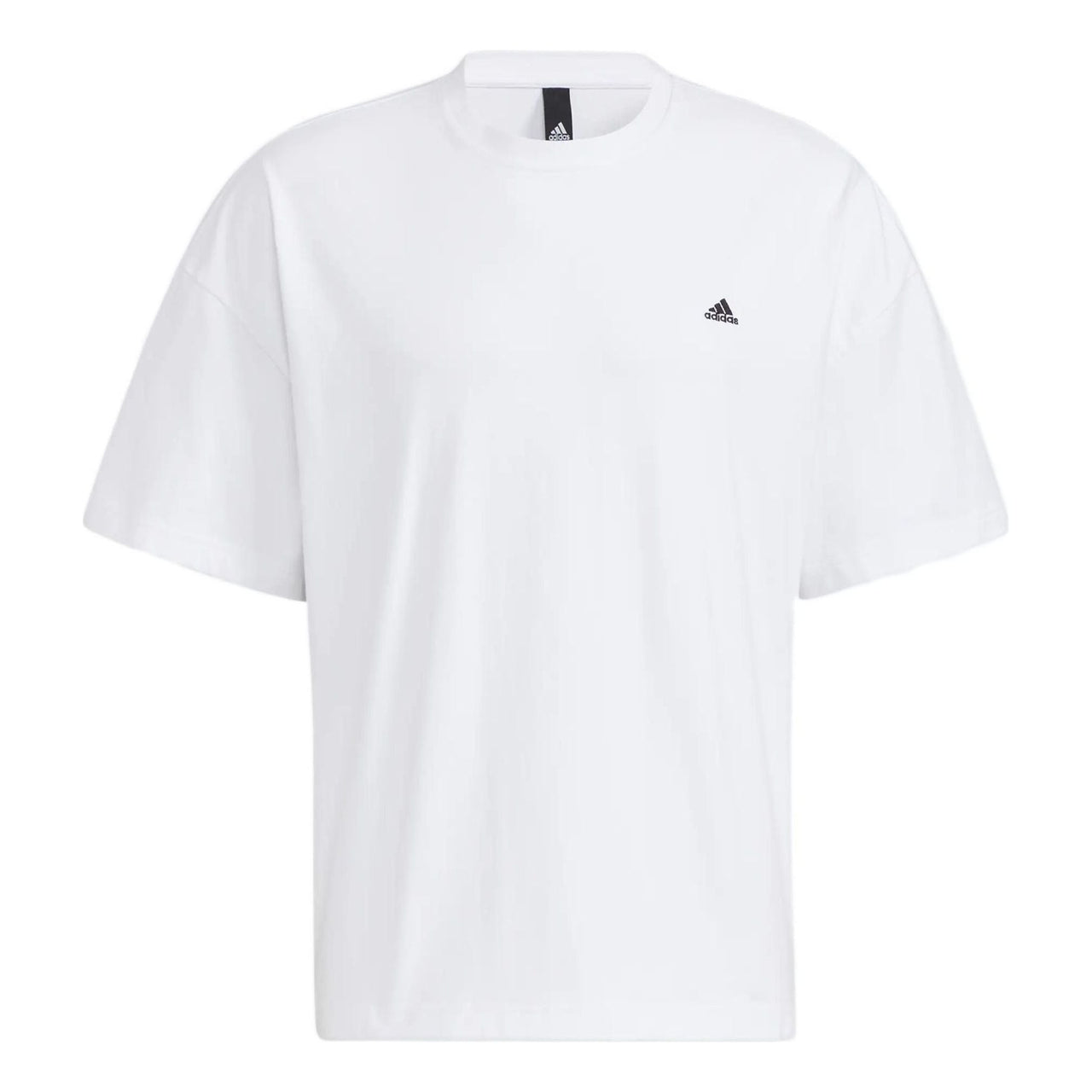 adidas M city Loose T Side Contrasting Colors Round Neck Pullover Short Sleeve White HC9972