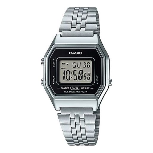 CASIO Quartz Waterproof Unisex Mens Silver Digital LA680WA-1-INTERNATIONAL
