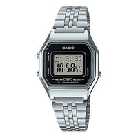 CASIO Quartz Waterproof Unisex Mens Silver Digital LA680WA-1-INTERNATIONAL