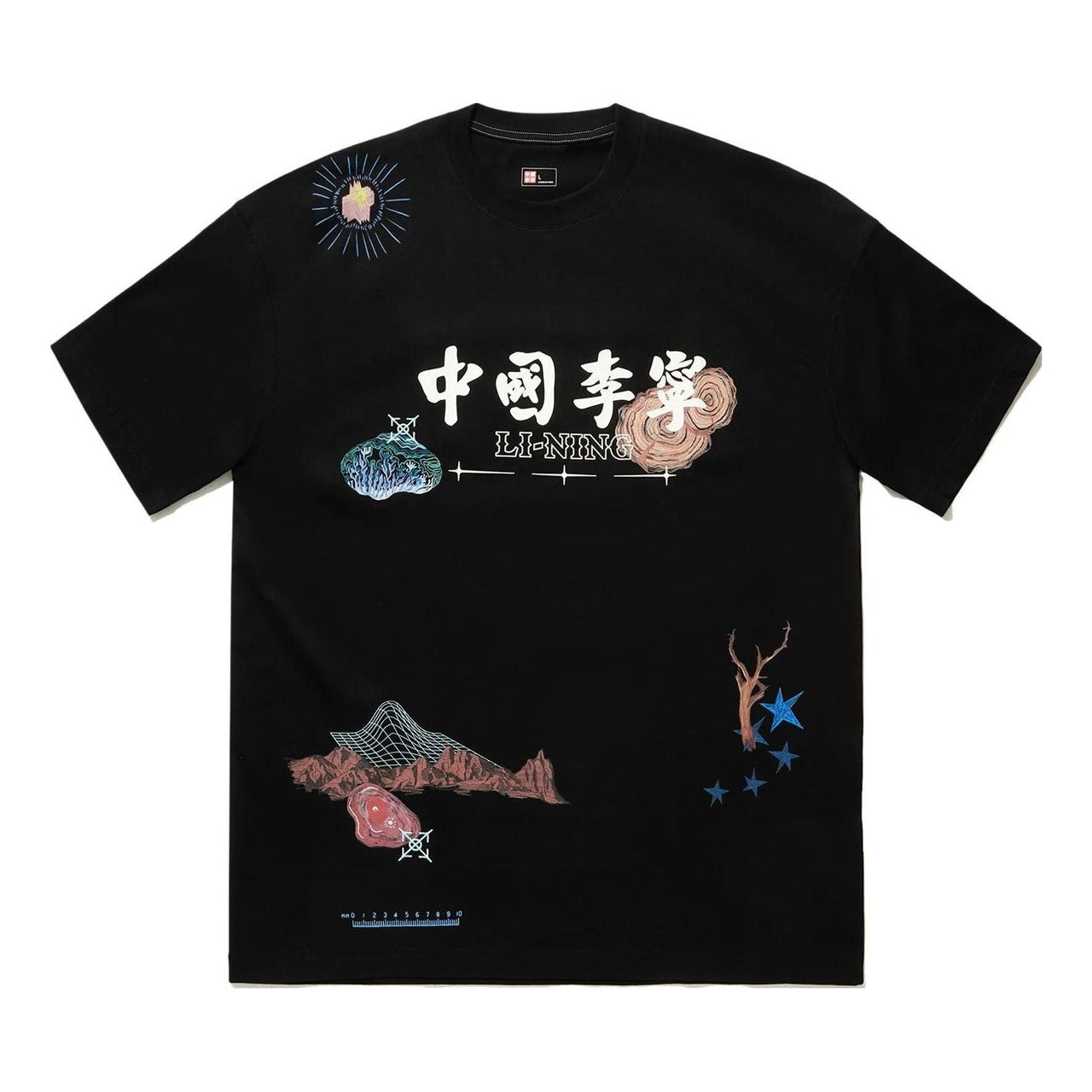 Li-Ning Graphic T-shirt 'Black' AHSU263-3