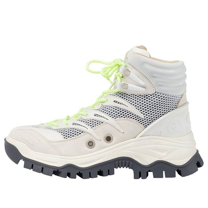 (WMNS) Gucci Lace Up Ankle Boot 'Gray White' 701268-2KD20-9094