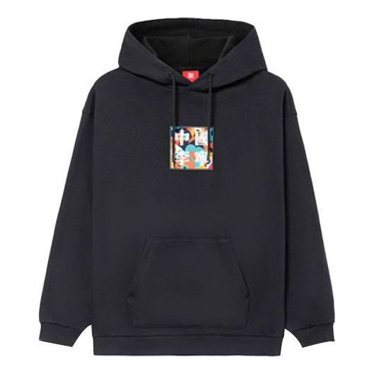 Li-Ning Box Logo Hoodie 'Black' AWDR729-3