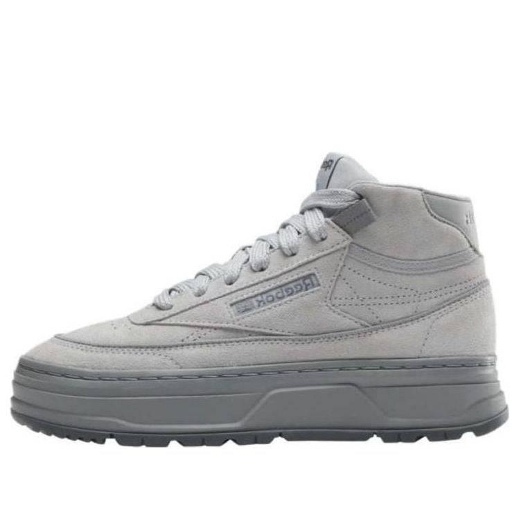 (WMNS) Reebok Club C Geo Mid 'Pure Grey' 100074482