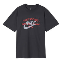 Men's Nike Sportswear Circa Hybird S/S Tee Logo Printing Round Neck Short Sleeve Gray DR8007-060