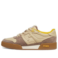 (WMNS) FENDI Match Low Top Suede 'Yellow Beige' 8E8252AHH2F1FHU