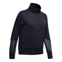 (WMNS) Under Armour Splicing Pocket High Collar Black 1348546-001