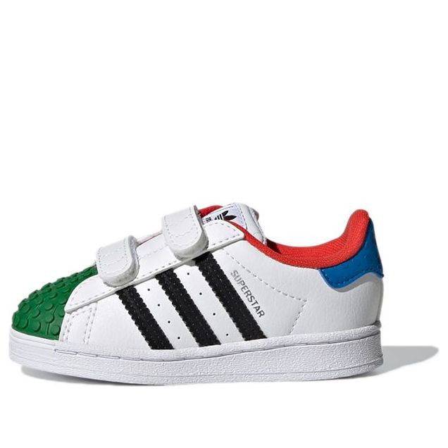 (TD) adidas LEGO x Superstar CF 'White Yellow Green' H03970