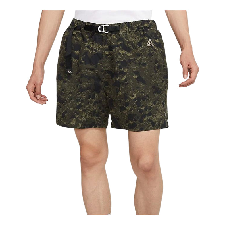 Men's Nike ACG Camouflage Belt Straight Loose Sports Shorts Camouflage DH7220-355