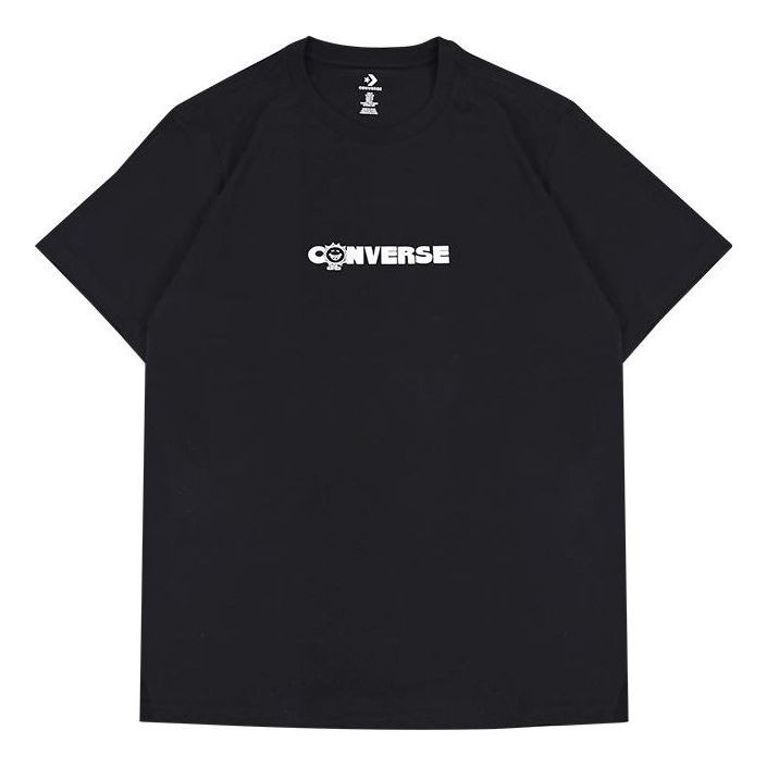 Converse Earth Moon Sun Short Sleeve T-shirt 'Black' 10025277-A01