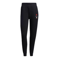 (WMNS) adidas Neo x CNY WW Track Pants 'Black Red' GP5750