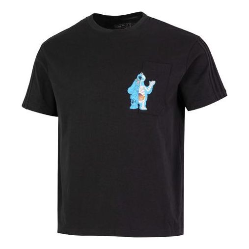 Men's adidas U JF SS Tee 2 Cartoon Pattern Athleisure Casual Sports Round Neck Short Sleeve Black T-Shirt HM9938