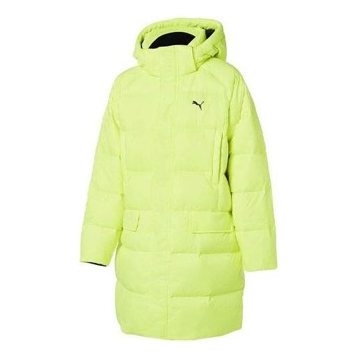 PUMA Long Cut Hoodie Coat 'Yellow' 928652-03