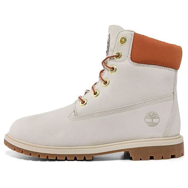 (WMNS) Timberland Heritage 6 Inch Waterproof Boots 'White Nubuck' A5RVCW