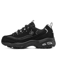 (WMNS) Skechers D'lites 'Black Silver' 66666179-BBK