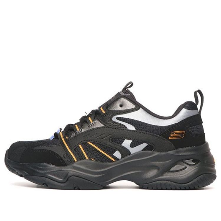 Skechers Casual Daddy's Shoes 'Black Silver Orange' 237410-BKOR