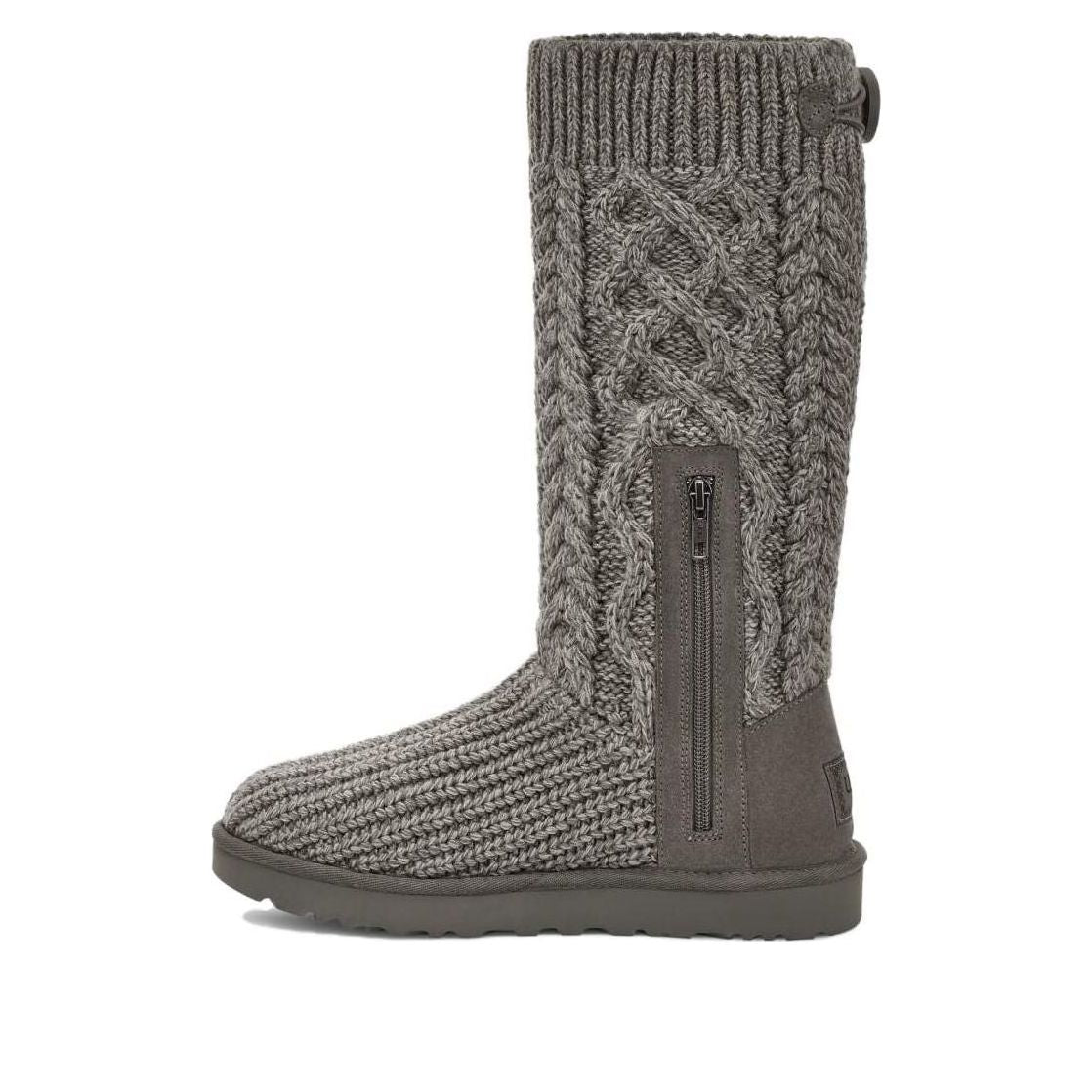 (WMNS) UGG Classic Cardi Cabled Knit Boot 'Grey' 1146010-GREY