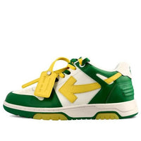 Off-White Out Of Office Low-Top Sneaker 'Green Yellow White' OMIA189S23LEA0045518