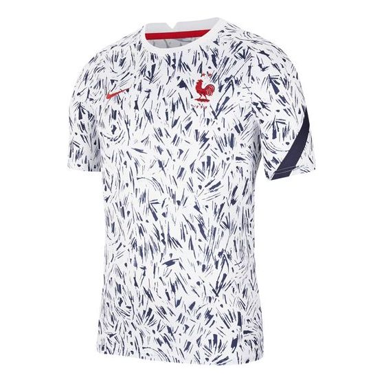 Nike France National Team 20/21 Pre Match Jersey 'Navy White' CD2578-100