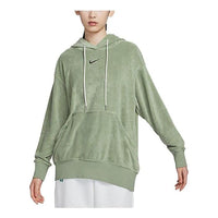 (WMNS) Nike Terry Drawstring Hoodie 'Green' DV7825-386