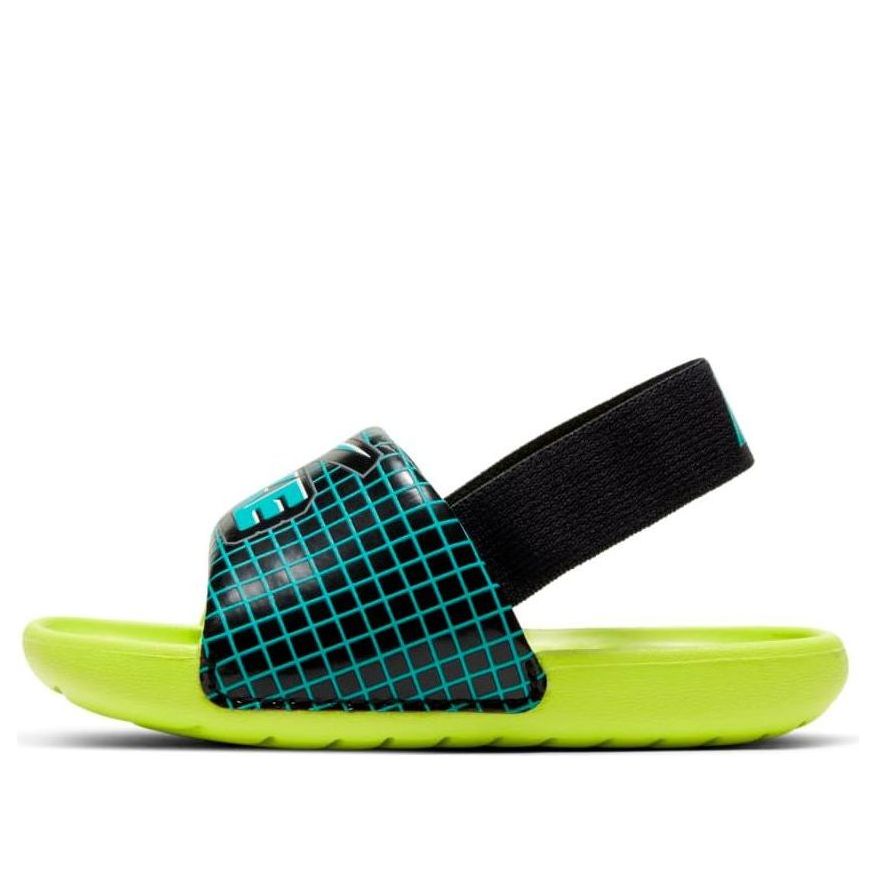 (TD) Nike Kawa SE Slippers Black/Blue/Green CW1658-001