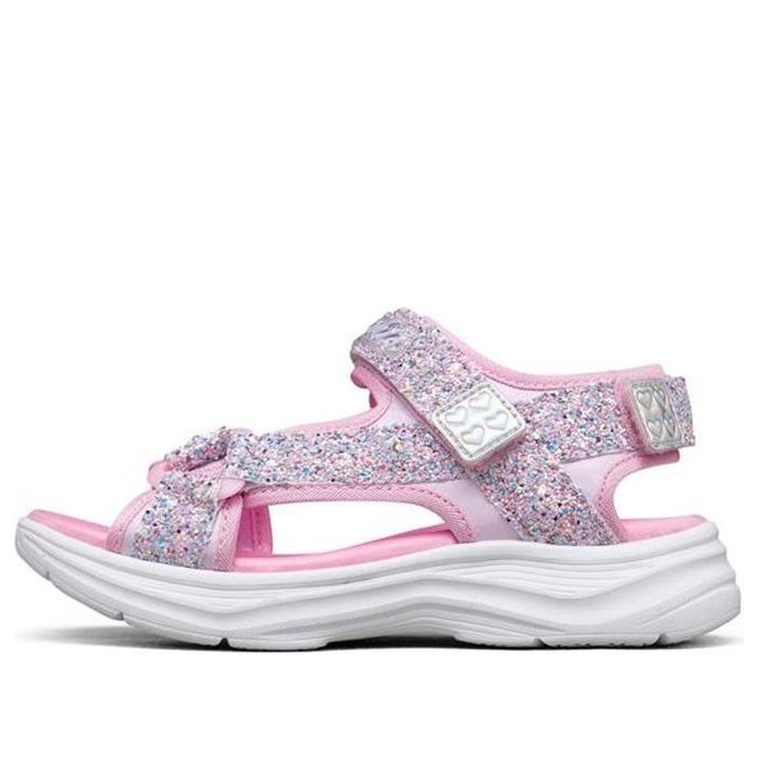 (GS) Skechers Glimmer Kicks 'Pink Silver' 302965L-LTPK