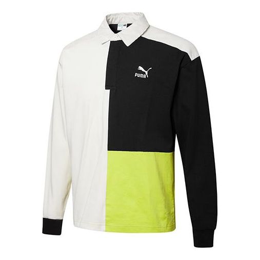 PUMA Retro Color Block Polo Shirt 'Black' 534680-93